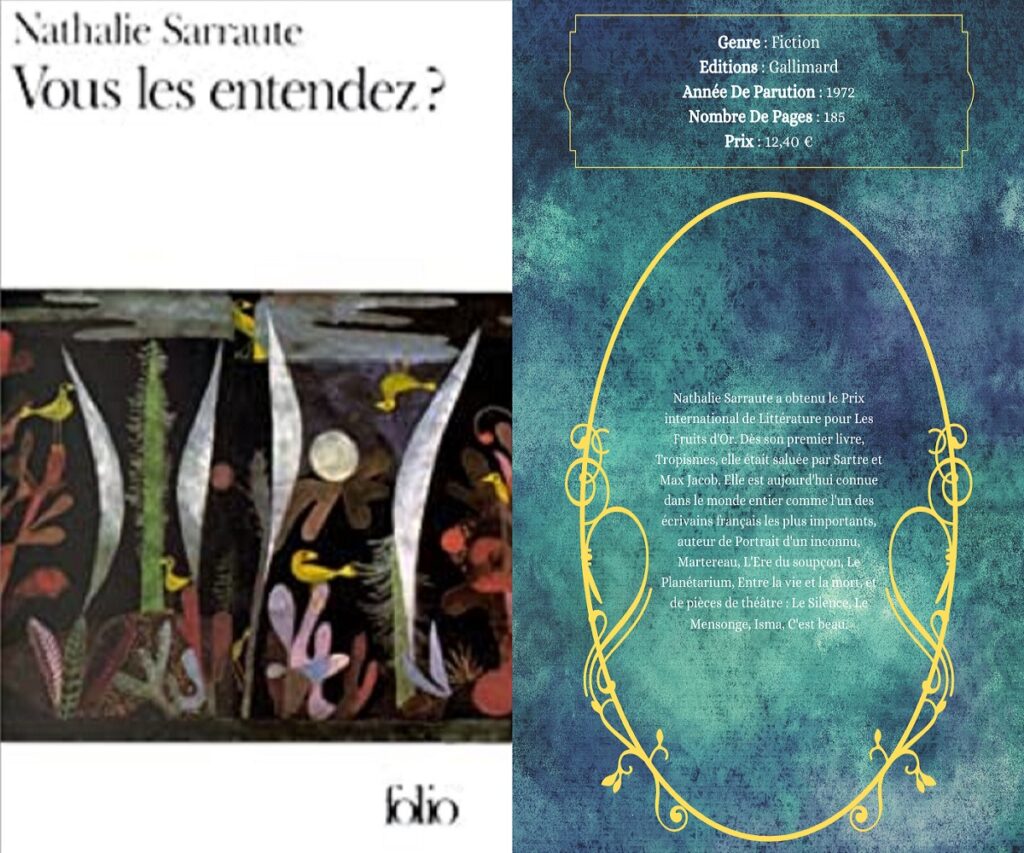 Autobiographie de Nathalie Sarraute : " Enfance "